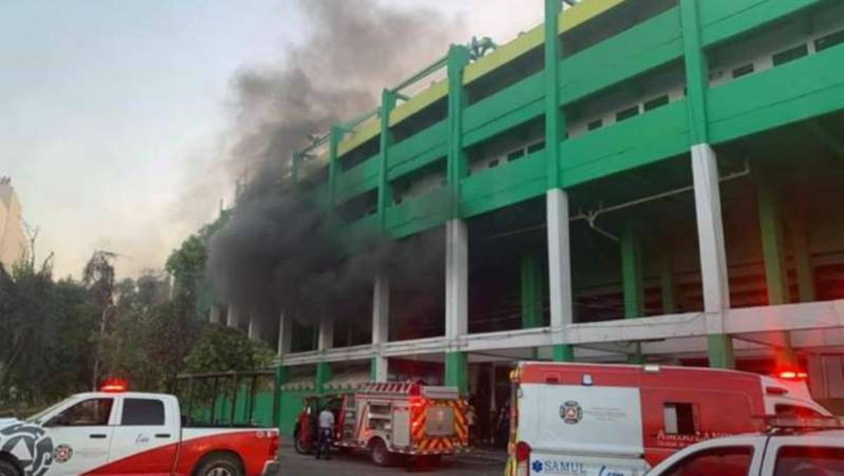 El Nou Camp casa del León de la Liga MX, se incendia