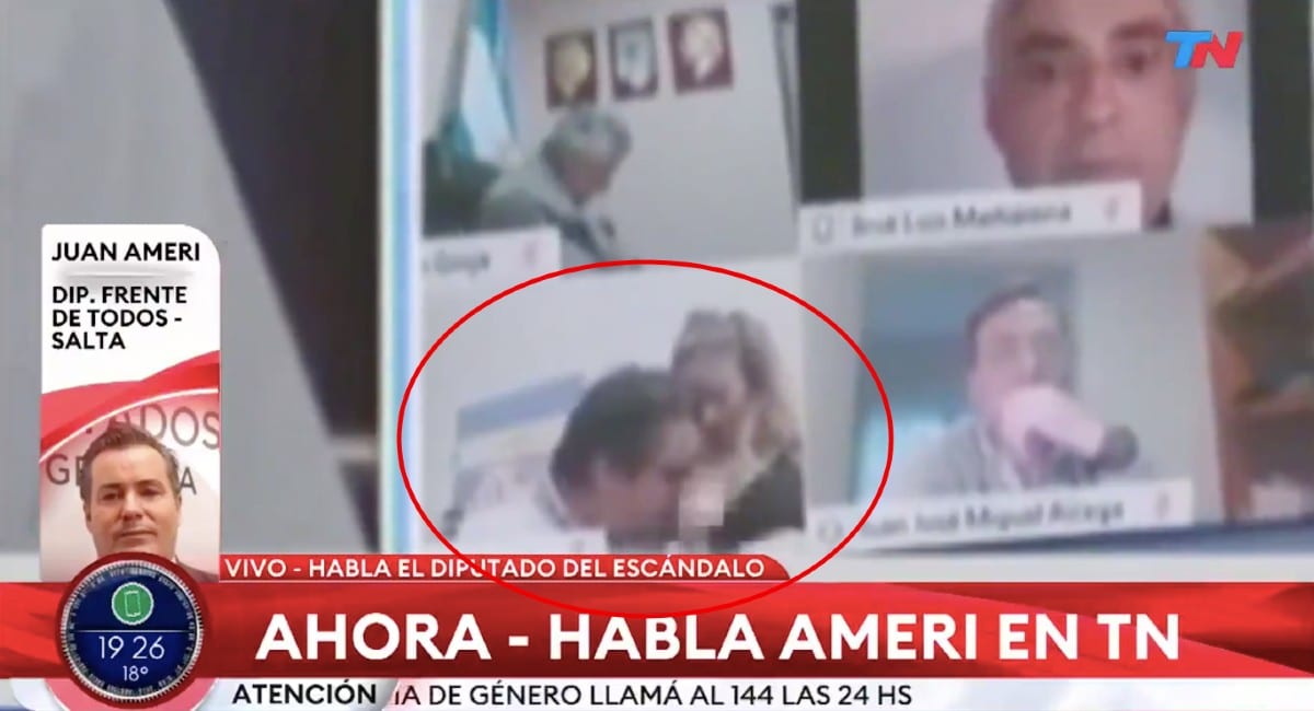 Diputado argentino besó un seno a una mujer