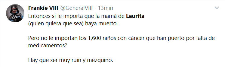 AMLO  lamente muerte de Laurita y le piden poner atención a los niños con cáncer, 2