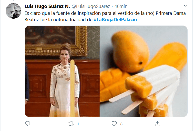 Los memes más graciosos de la primera dama, Beatriz Gutiérrez, y su vestido de gala 4