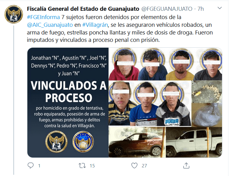 Intentaron asesinar a un funcionario público y fueron arrestados en Guanajuato