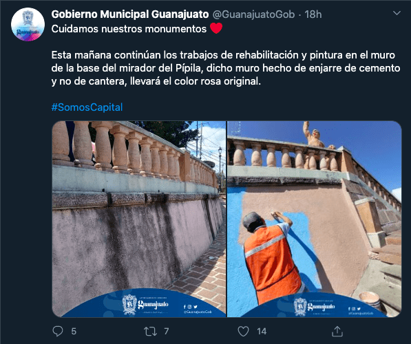 tunden gobierno municipal guanajuato pintar azul pipila 1