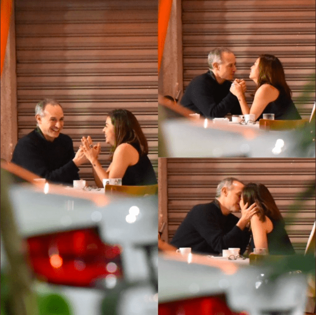 Rompe Lopez-Gatell sana distancia en público besando a una mujer.