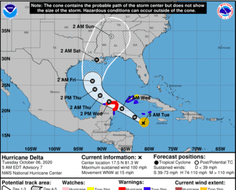 sube huracan delta categoria 2 entrara mexico 2