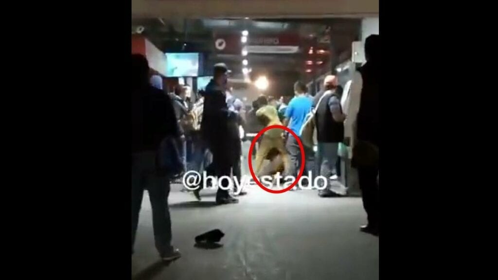Capturan a carterista en Mexibus y le propinan la golpiza de su vida (video)