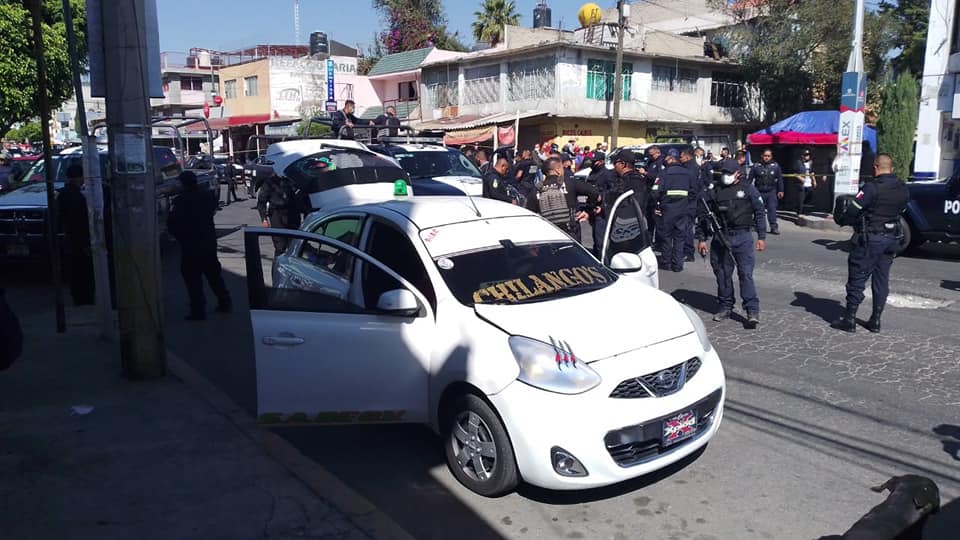 videos un muerto enfrentamiento entre policias taxistas 2