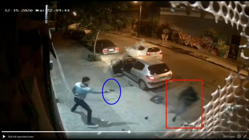 Policía encubierto iba a ser asaltado, pero rafagueó al ladrón con su pistola (video)