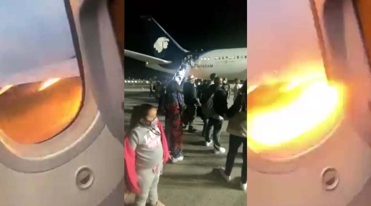 Accidente en avión del aeropuerto de Cancún impide que despegue el vuelo; pasajeros fueron desalojados (video)