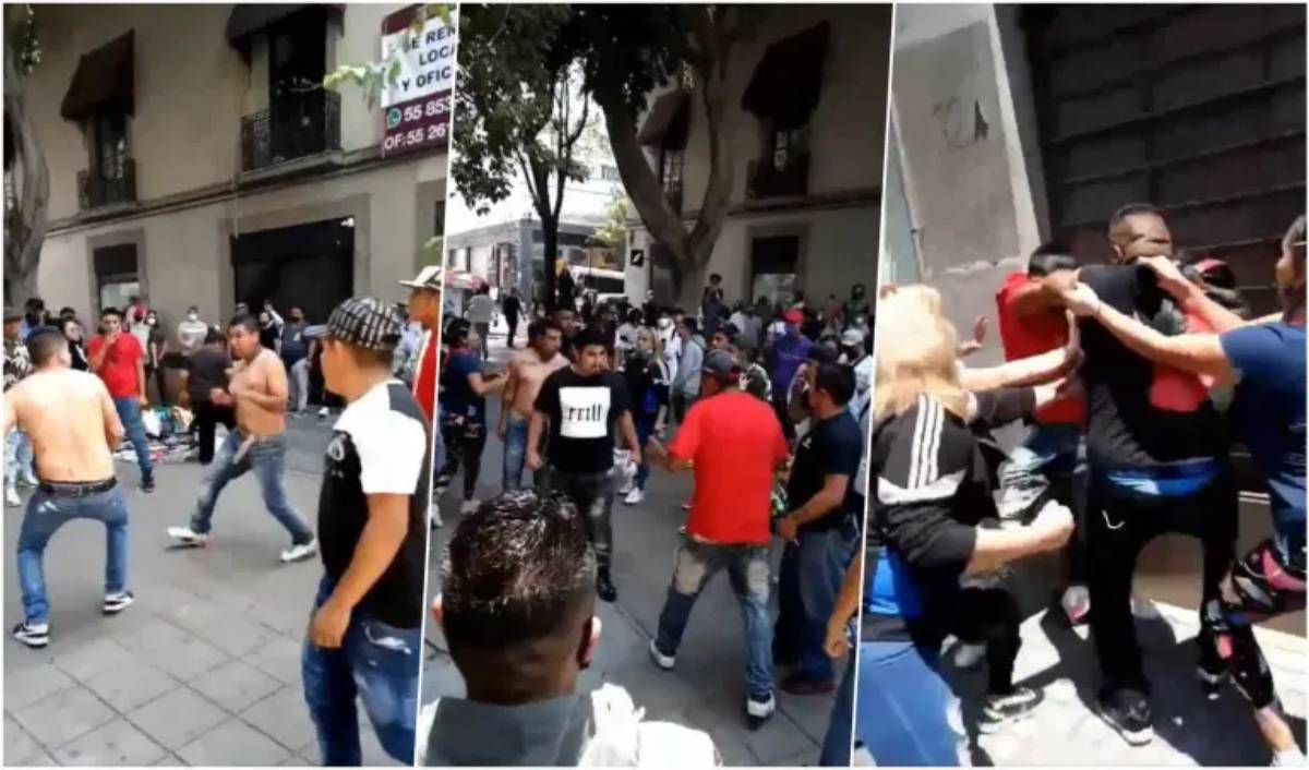 Video pelea campal en el Centro Histórico se hace viral