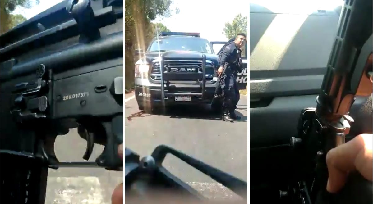 Video policías de Michoacán, emboscados por sicarios
