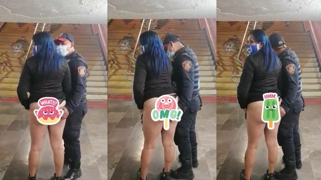 Video a policía del metro manosea a una mujer