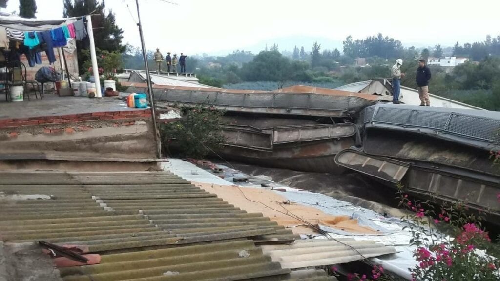 En Jalisco, un tren se descarriló en la localidad de San Isidro Mazatepec, ubicada en el municipio de Tala