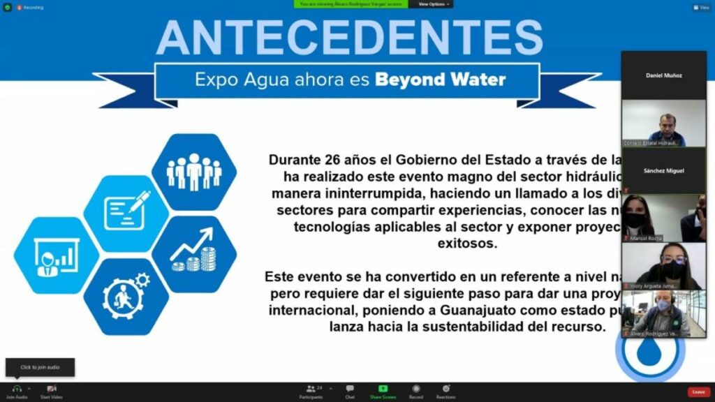 Como parte de las actividades para capacitar a los Espacios de Cultura del Agua de los municipios del Estado de Guanajuato, la Comisión Estatal del Agua llevó a cabo una reunión de seguimiento sobre el programa anual de cultura del agua que se implementa en el presente año.