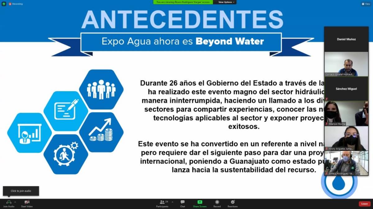 Como parte de las actividades para capacitar a los Espacios de Cultura del Agua de los municipios del Estado de Guanajuato, la Comisión Estatal del Agua llevó a cabo una reunión de seguimiento sobre el programa anual de cultura del agua que se implementa en el presente año.