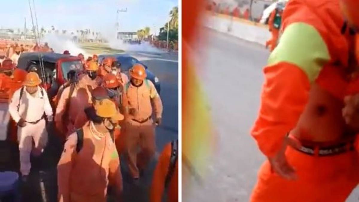 trabajadores de ICA Flour que fueron contratados para la construcción de la refinería de Dos Bocas, Paraíso, Tabasco, denunciaron agresiones durante su segundo día de paro de labores.