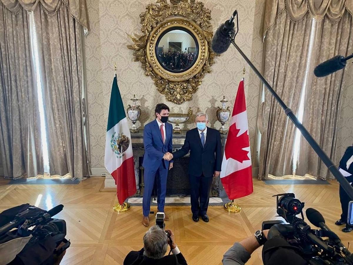 esta mañana se realizaba en Washington el encuentro bilateral México-Canadá con el presidente de México Andrés Manuel López Obrador y el canadiense Justin Trudeau.