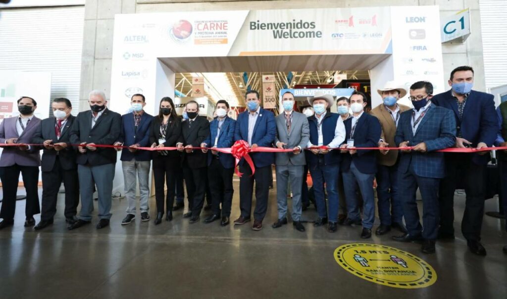 Diego Sinhue Rodríguez Vallejo, inauguró el Congreso Internacional de la Carne y la Proteína Animal, que por primera vez tiene como sede la ciudad de León.
