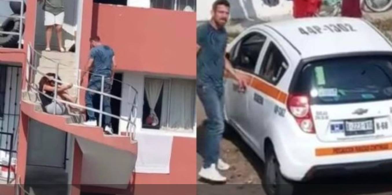 Un taxista, quien presuntamente brinda servicio en Madero y Altamira, en Tampico, fue grabado golpeando a su pareja