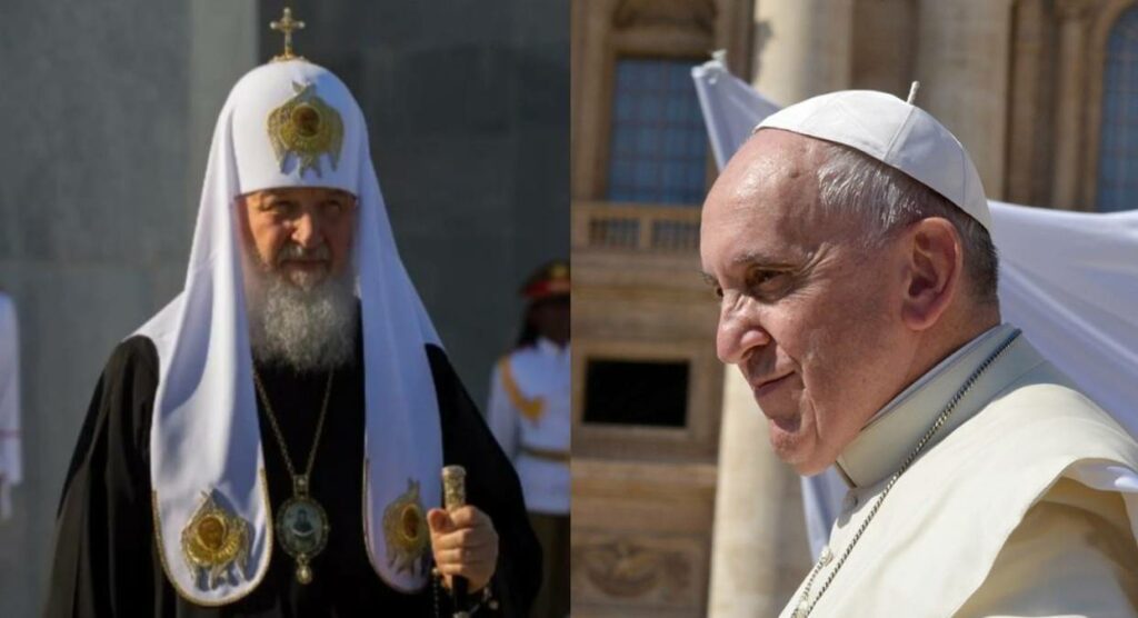 El Papa Francisco confrontó hace unas semanas al patriarca Kirill, de la Iglesia ortodoxa rusa, por su apoyo a la invasión a Ucrania