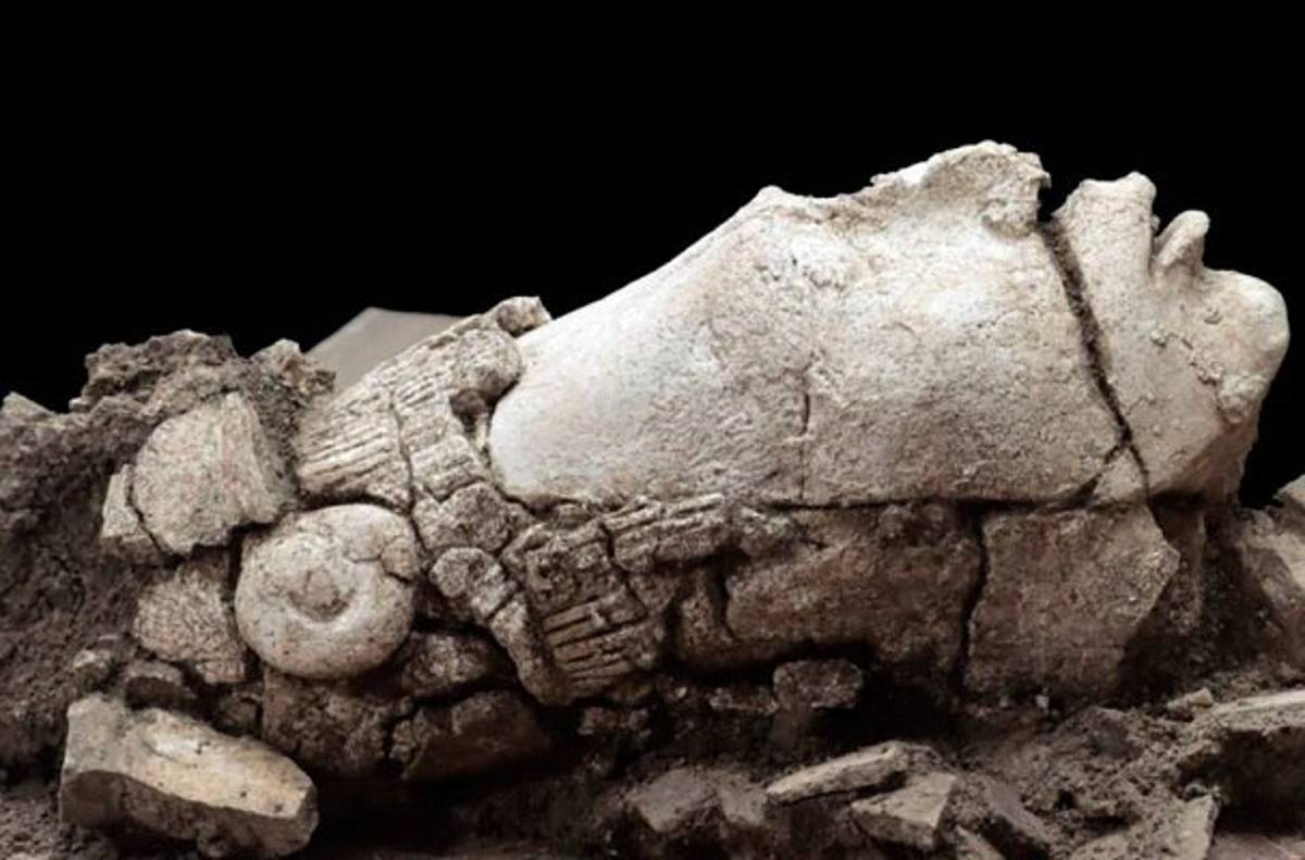 Una representación del joven Dios del maíz fue descubierta en la Zona Arqueológica de Palenque, Chiapas, durante la temporada 2021