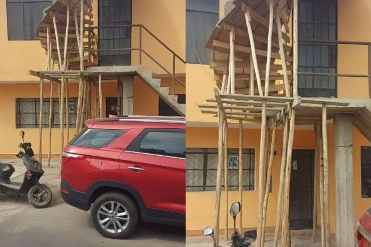 Unos albañiles se viralizaron en redes tras grabar el resultado de la construcción de una escalera sin salida