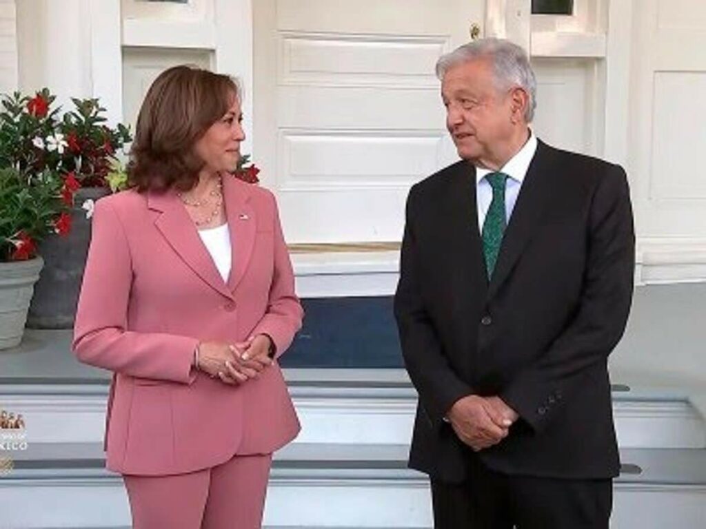 Andrés Manuel López Obrador calificó a la vicepresidenta de Estados Unidos, Kamala Harris, como una mujer con principios
