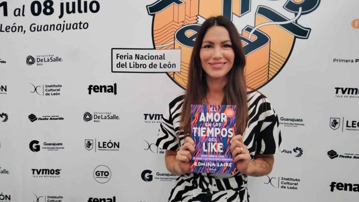 Romina Sacre, autora del libro, El amor en los tiempos del like, participó en la Feria Nacional del Libro (Fenal), en León.