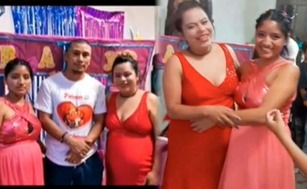 Por medio de TikTok se hizo viral la historia de Jesús Castañeda Ochoa y el baby shower conjunto de sus dos mujeres