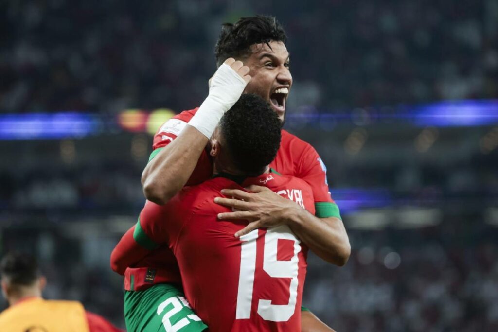 Marruecos se convirtió en la tercera selección clasificada a semifinales tras derrotar a Portugal
