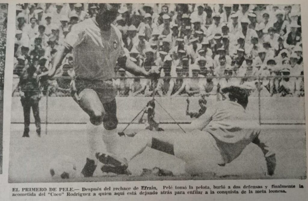 El combinado brasileño y Pelé se midió ante el León en el estadio Nou Camp en aquella tarde mítica del 17 de mayo de 1970.