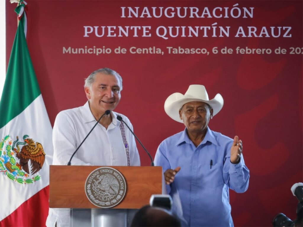 Adán Augusto López Hernández, estuvo de visita por Tabasco acompañado del Secretario de Comunicaciones y Transportes, Jorge Nuño