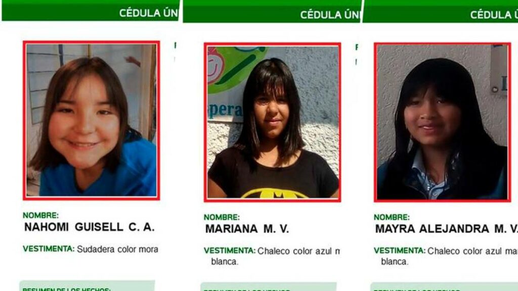 Michoacán investiga la desaparición de Nahomi, Mayra y Mariana, tres menores de edad.