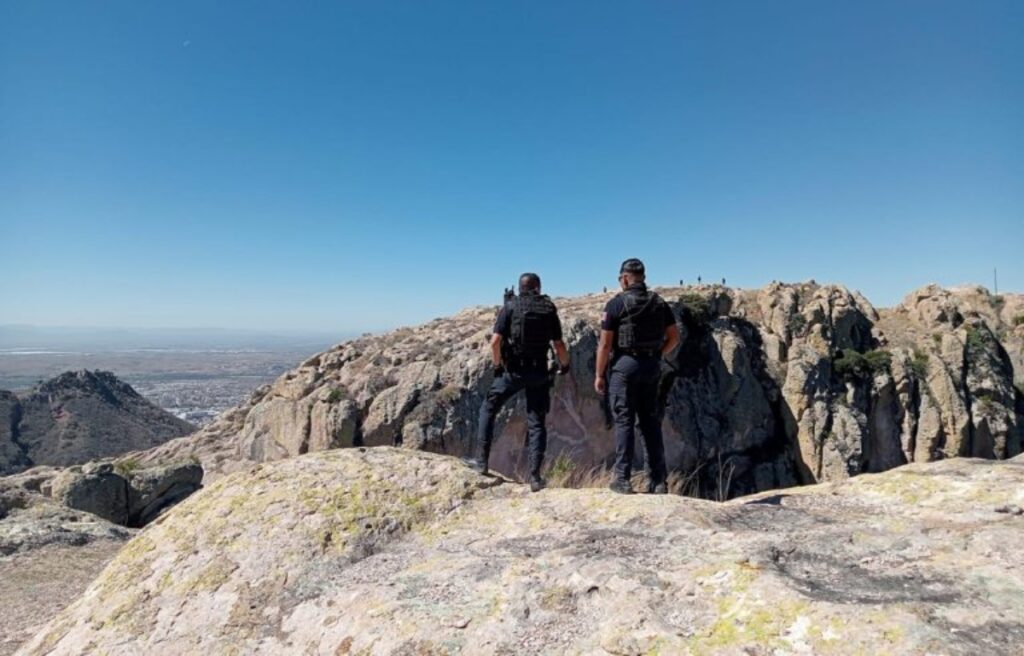 Los recorridos del personal de a SSC abarcaron el Cerro de Hormiguero, el picacho mayor, la zona de calderones.